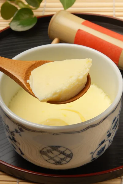 Steamed Egg custard — Stock Photo, Image