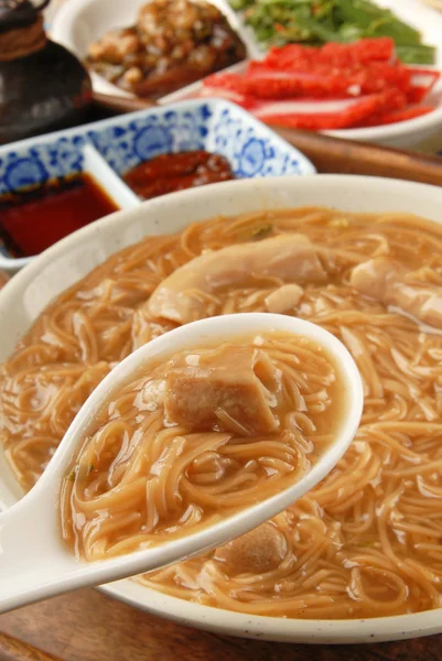 Pork intestine thin noodles — Stock Photo, Image