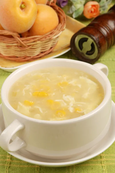 Zupa z kukurydzy — Zdjęcie stockowe