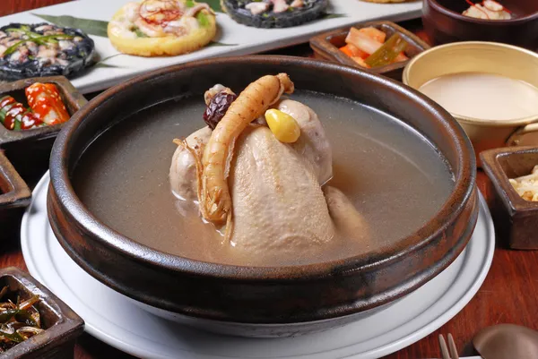 Sopa de frango Ginseng — Fotografia de Stock