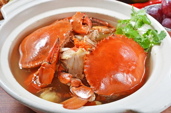 Cangrejo y VERMICELLI CHINOS — Foto de Stock