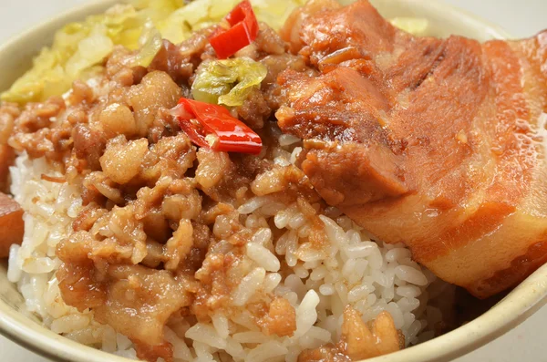 Cerdo y arroz estofados — Foto de Stock