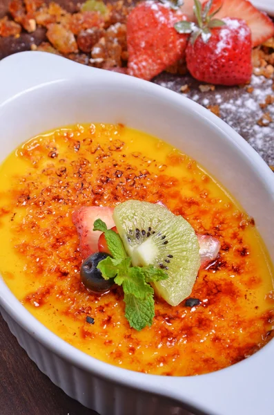 Crema brulee — Foto de Stock