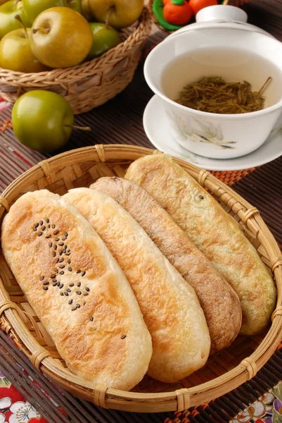 Ox-tongue-shaped pastry — Stok fotoğraf