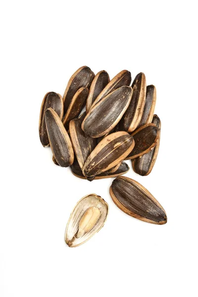 Sunflower Seeds White Background — Stock Photo, Image