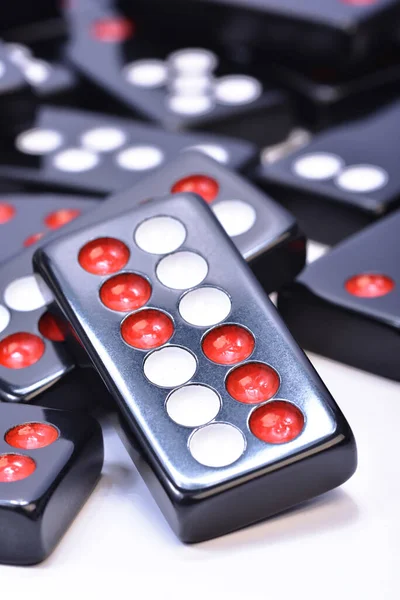 Chinese Dominoes White Background — Stock Photo, Image