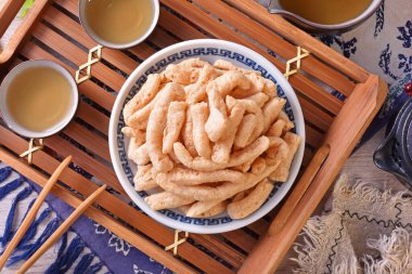 Fish crisps is a popular snack in the Tamsui area of New Taipei City.  