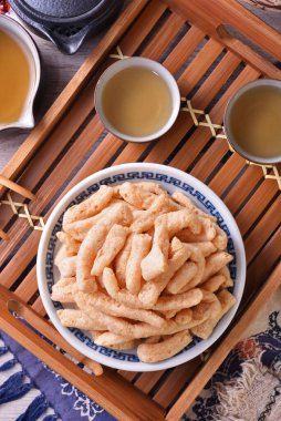 Fish crisps is a popular snack in the Tamsui area of New Taipei City.  