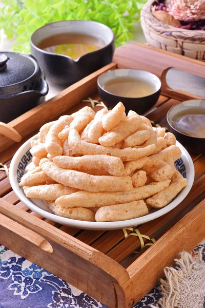Fish crisps is a popular snack in the Tamsui area of New Taipei City.  