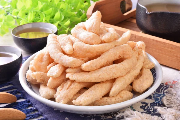 Fish Crisps Popular Snack Tamsui Area New Taipei City — Stockfoto