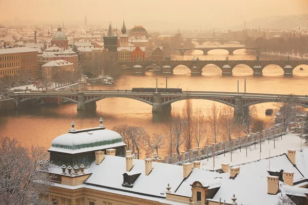 Praga en invierno —  Fotos de Stock