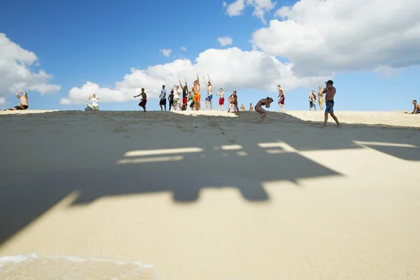 Noisiest beach — Stock Photo, Image