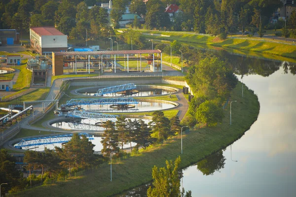 Afvalwaterzuiveringsinstallatie — Stockfoto