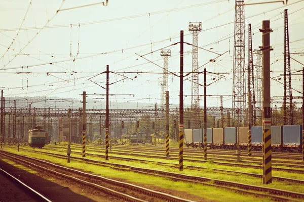 Järnvägsstation — Stockfoto