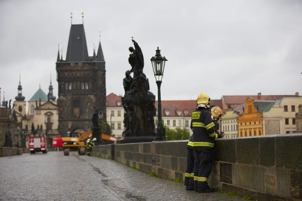 Prag'da sel — Stok fotoğraf