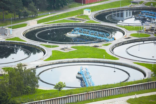 Planta de tratamiento de aguas residuales — Foto de Stock