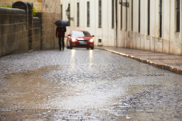 Bajo la lluvia — Foto de Stock