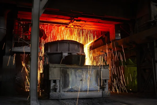 Roztopionej stali gorąco — Zdjęcie stockowe