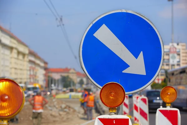 Reparatur der Straße — Stockfoto