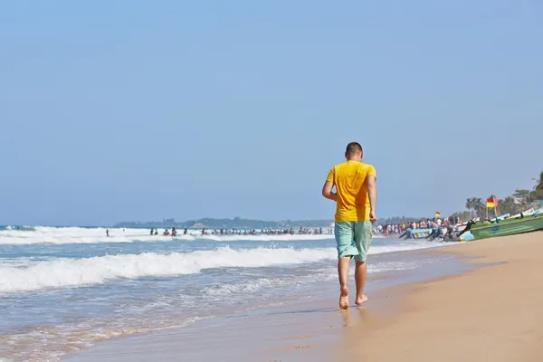 Op het strand — Stockfoto