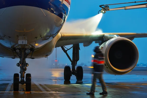 Winter op de luchthaven — Stockfoto