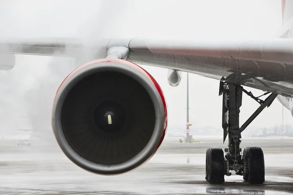 Inverno no aeroporto — Fotografia de Stock