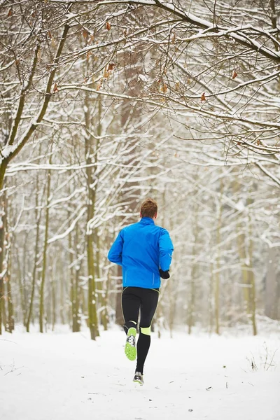 Vinterjogging — Stockfoto