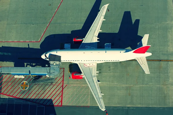 Vue aérienne sur l'aéroport — Photo