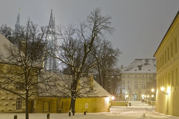 Prague Castle in winter — Stock Photo, Image