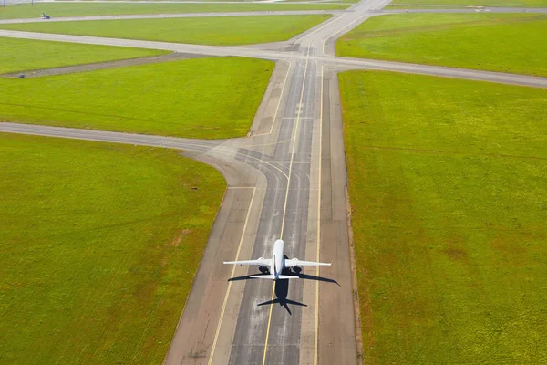 Letecký pohled na letiště — Stock fotografie