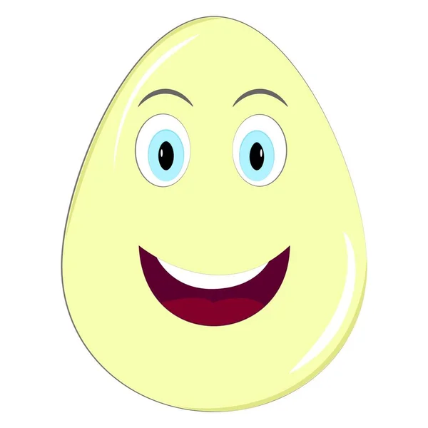 Paskalya Yumurtaları Paskalya Yumurtalarındaki Duygular Tatil Günü Paskalya Süslemeleri — Stok Vektör