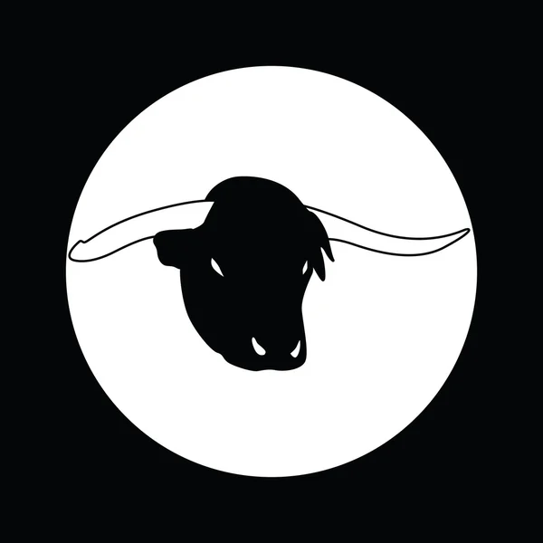 Bull head — Stock Vector