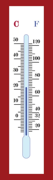Thermometer schaal — Stockvector