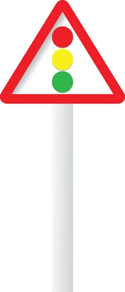 Trafik ışığı işareti renkli vektör — Stok Vektör