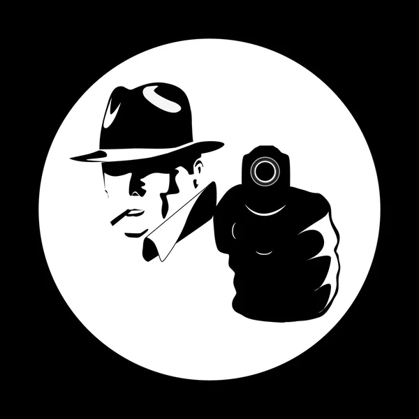 Gangster çizgi — Stok Vektör