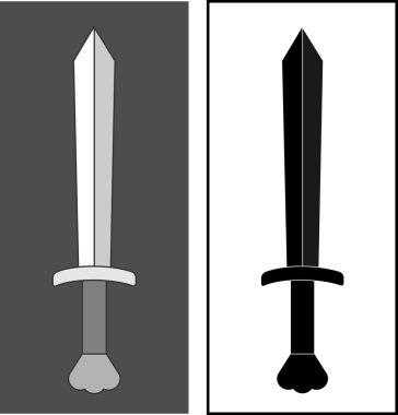 Viking s sword clipart