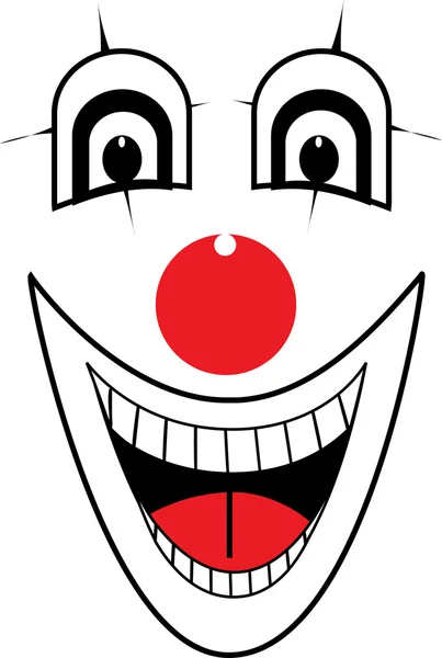 Visage de clown — Image vectorielle