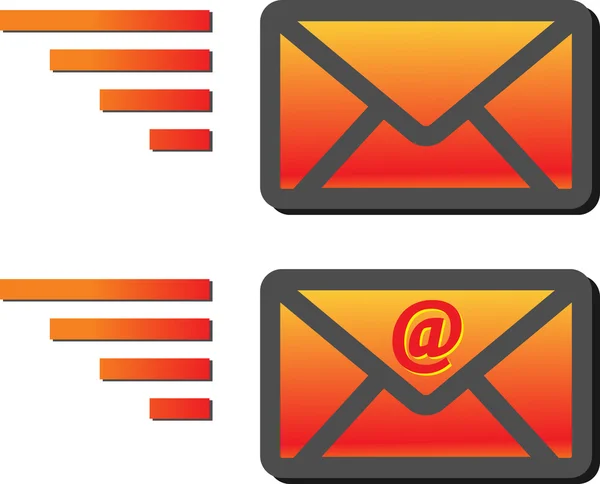 Icono de sobre de correo electrónico — Vector de stock