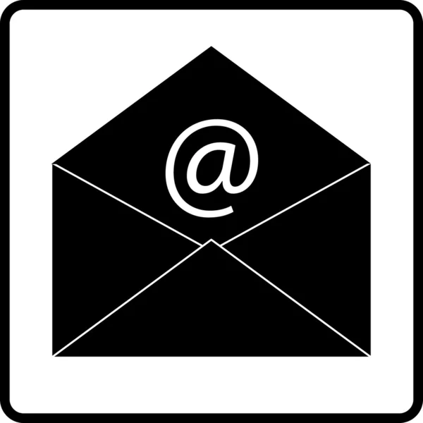 Señal de sobre de correo electrónico — Vector de stock