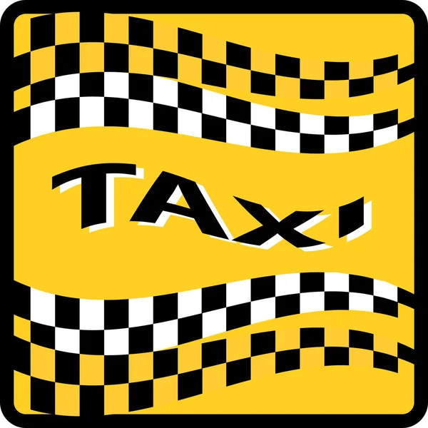 タクシー サイン — ストックベクタ