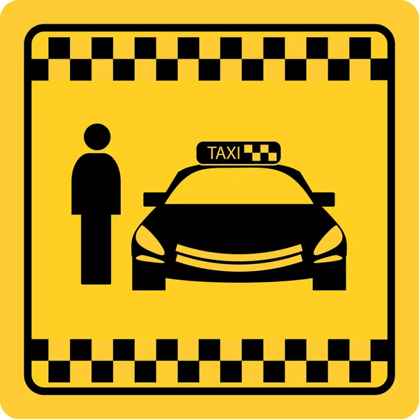 Znak Taxi — Wektor stockowy