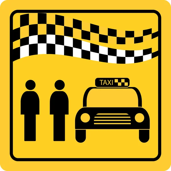 タクシー サイン — ストックベクタ