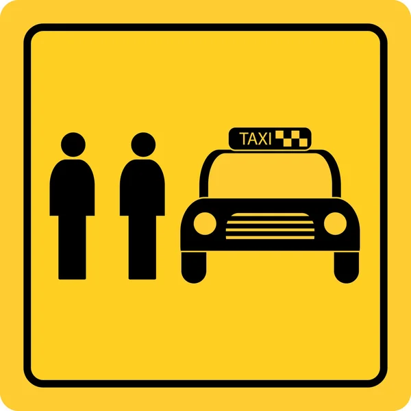 Taxischild — Stockvektor