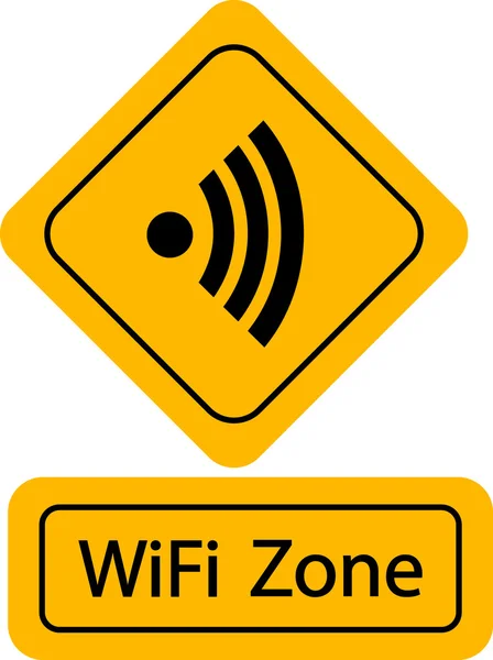 Wi-fi ikona znak — Wektor stockowy