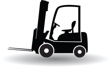 forklift kamyon siluet