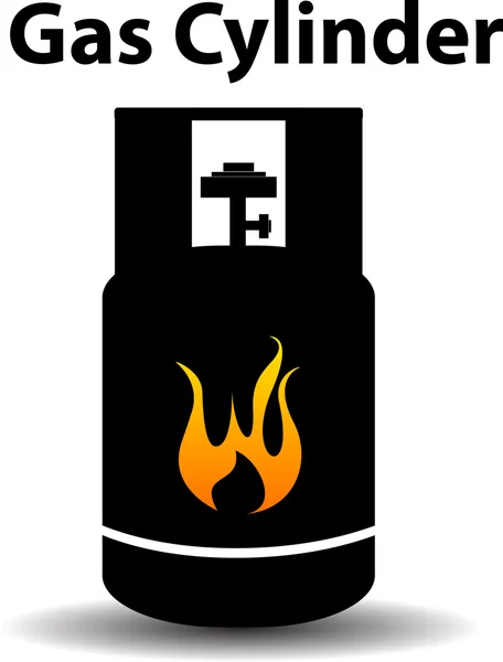 Gaz propane butane signe de danger — Image vectorielle