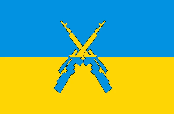 Ucrania conflicto - standwithukraine — Vector de stock