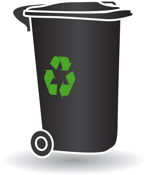 リサイクルのゴミ箱 — ストックベクタ
