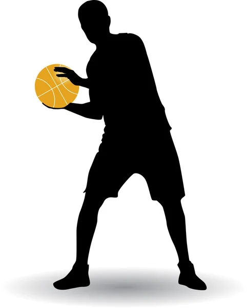 バスケット ボール選手 — ストックベクタ