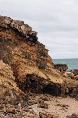 Atlantik Okyanusu kıyısında Cabo da Roca, Portekiz